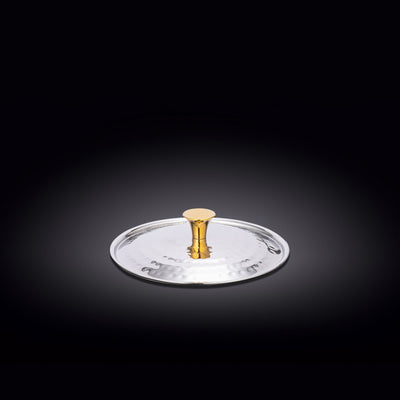 ROUND LID WITH GOLD KNOB 5.5" | 14 CM