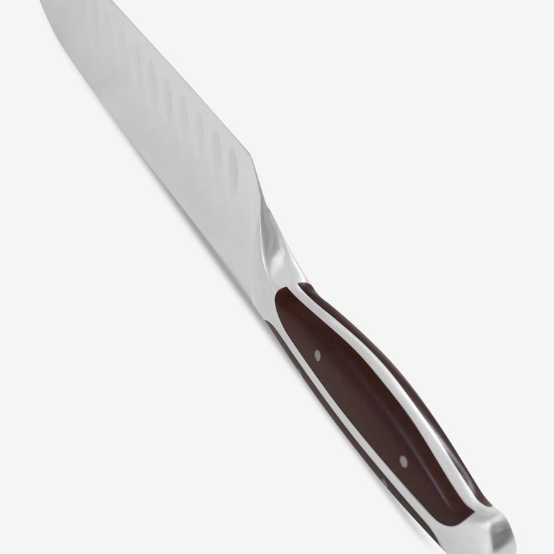 Gunter Wilhelm Premier Santoku Knife, 5 Inch | Dark Brown ABS Handle SKU: 30-317-0405