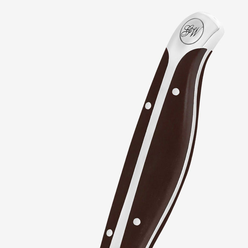 Gunter Wilhelm Premier Utility/Steak Knife Serrated, 5 Inch | Dark Brown ABS Handle SKU: 30-313-1105