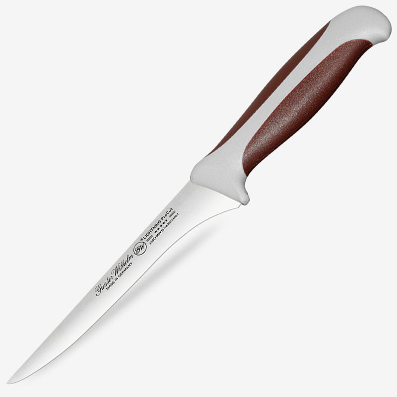 Gunter Wilhelm Lightning Boning Knife, 6 Inch | Brown and Grey ABS Handle SKU: 10-114-0306