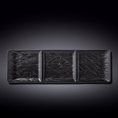 Rectangular 3 Section Dish 16" X 5" | 40.5 X 13 Cm