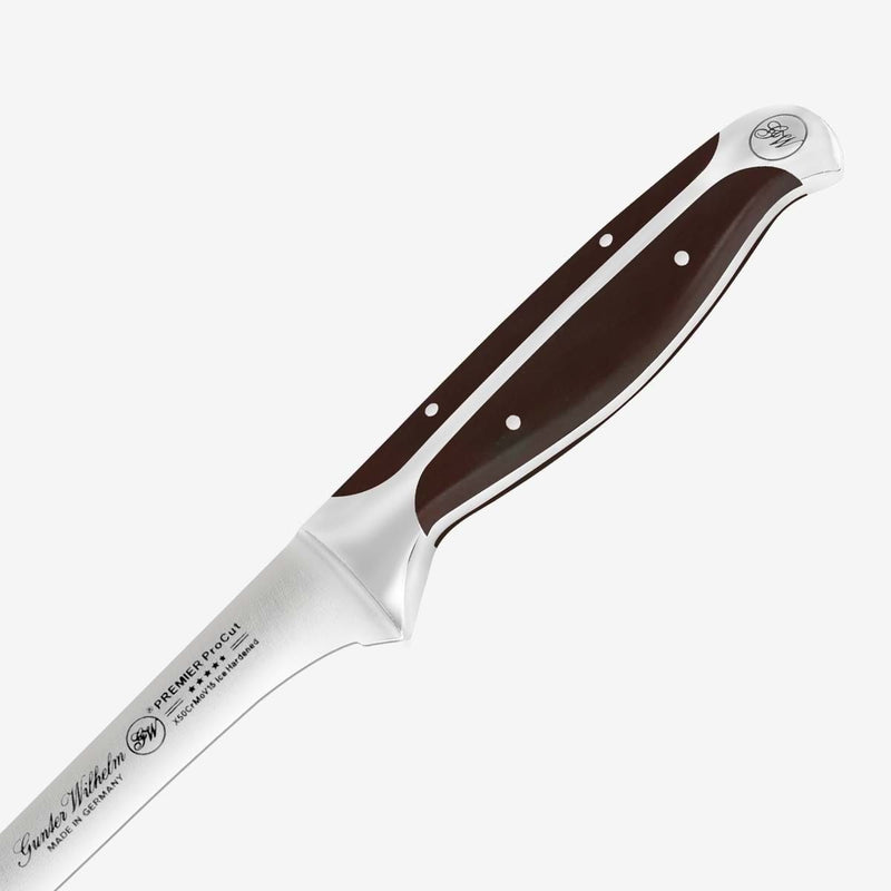 Gunter Wilhelm Premier Boning Knife, 6 Inch | Dark Brown ABS Handle SKU: 30-314-0306