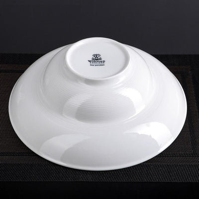 Set Of 2 White Deep Salad or Soup Plate 12" inch | 30 Fl Oz |