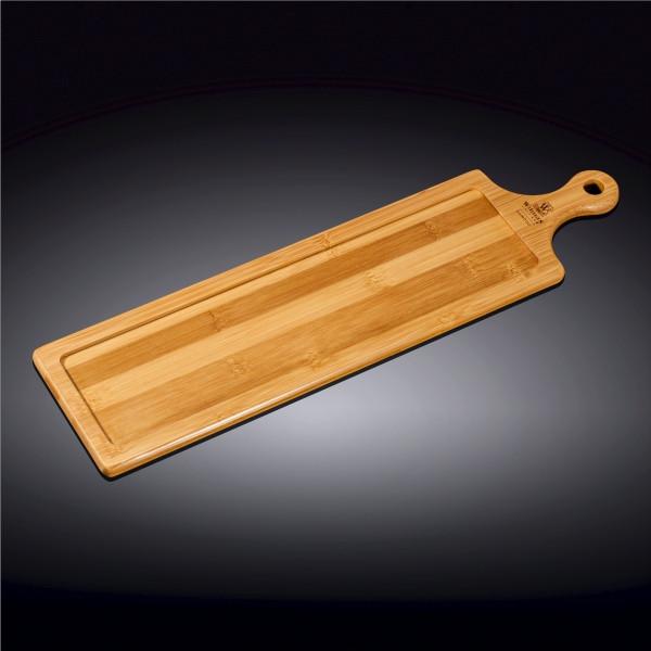 Set Of 5 Bamboo Tray 18" inch X 4.75" inch | For Appetizers / Barbecue / Burger Sliders