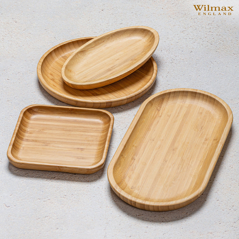 Bamboo Square Plate 4" inchX 4" inch | For Appetizers