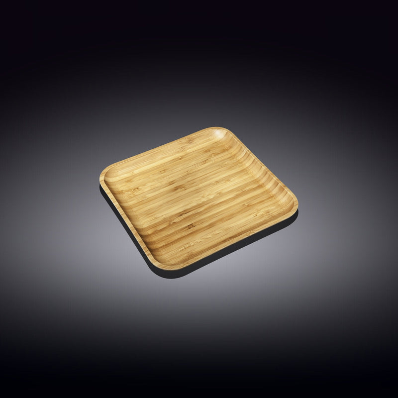 Set Of 12 Bamboo Square Plate 4" inchX 4" inch | For Appetizers