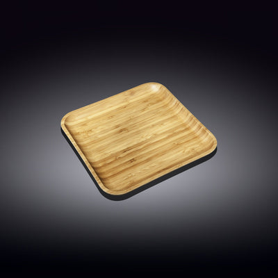 Set Of 6 Bamboo Square Plate 6" inch X 6" inch |For Appetizers