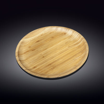 Bamboo Round Plate 11" inch | For pizza / Barbecue / Steak