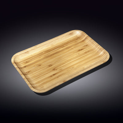 Natural Bamboo Dish 11" X 7" | 28Cm X 17.5Cm WL-771053/A