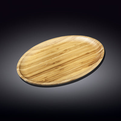 A Mignardises (Petit Four) Serving Set With Bamboo Oval Tray And Porcelain Dishes To Match