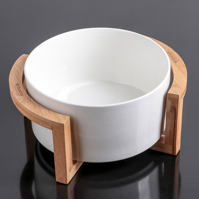 Deep Porcelain White Bowl 9" inch | 23 Cm 123 Fl Oz | 3630 Ml