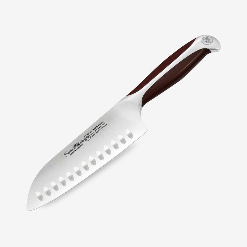 Gunter Wilhelm Thunder Santoku Knife, 7 Inch | Brownish ABS Handle SKU: 50-515-0407