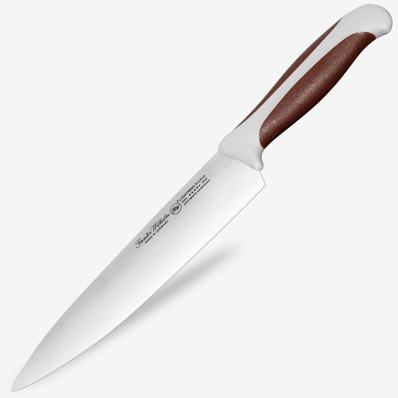 Gunter Wilhelm Lightning Chef Knife, 8 Inch | Brown and Grey ABS Handle SKU: 10-108-0108