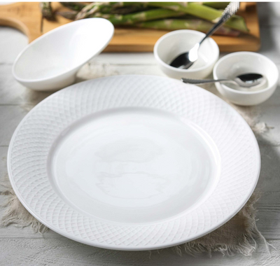 Fine Porcelain Dinner Plates Set Of 6 In Gift Box /10"/ 25.5 Cm - NYStep