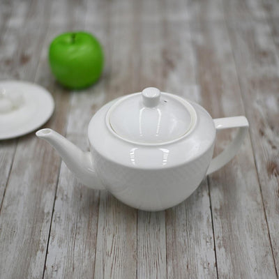 White Teapot 30 Oz | 900 Ml In Gift Box