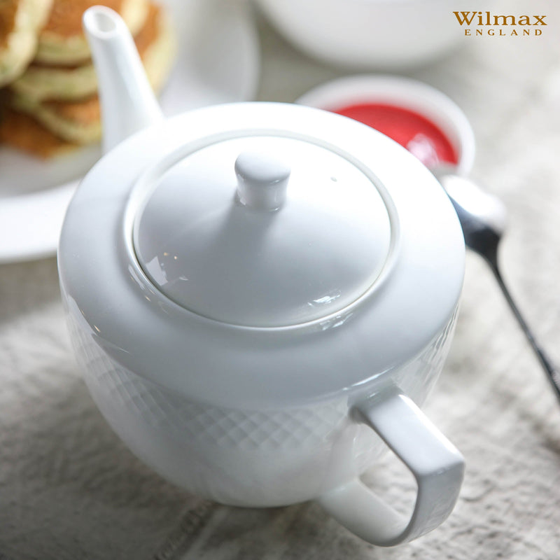 White Teapot 30 Oz | 900 Ml In Gift Box