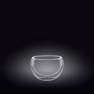 Double-Wall Vacuum Sealed Thermo Glass Bowl 1.7 Fl Oz | 50 Ml