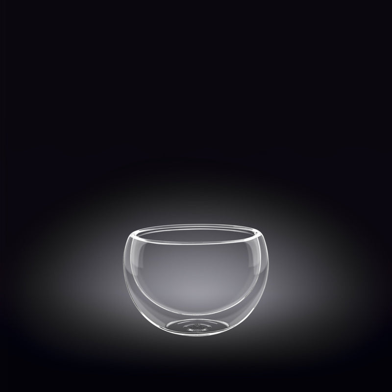 Double-Wall Vacuum Sealed Thermo Glass Bowl 2.7 Fl Oz | 80 Ml