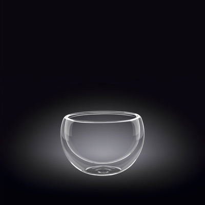 Double-Wall Vacuum Sealed Thermo Glass Bowl 5.4 Fl Oz | 160 Ml