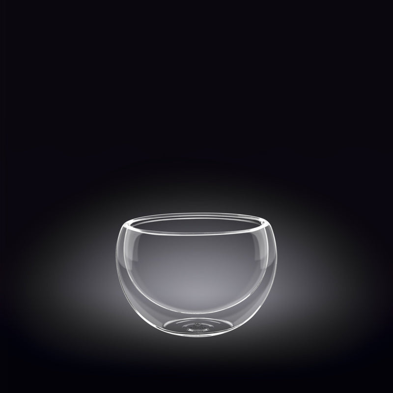 Double-Wall Vacuum Sealed Thermo Glass Bowl 5.4 Fl Oz | 160 Ml