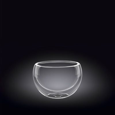 Double-Wall Vacuum Sealed Thermo Glass Bowl 6.8 Fl Oz | 200 Ml