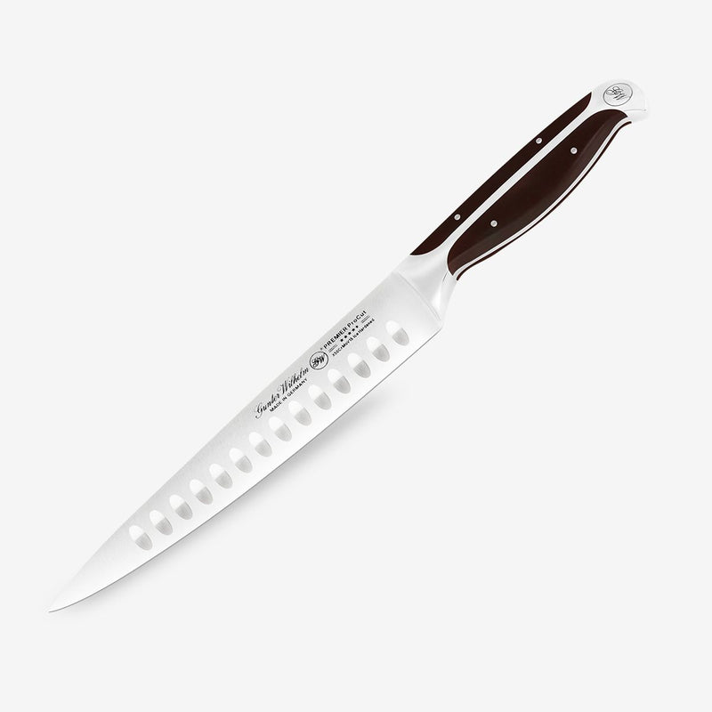 Gunter Wilhelm Premier Carving Knife, 8 Inch | Dark Brown ABS Handle SKU: 30-312-0208