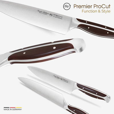 Gunter Wilhelm Premier Chef Knife, 8 Inch | Dark Brown ABS Handle SKU: 30-308-0108