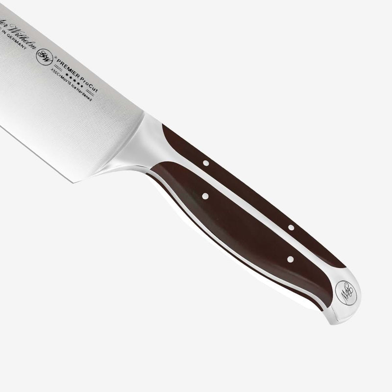 Gunter Wilhelm Premier Chef Knife, 8 Inch | Dark Brown ABS Handle SKU: 30-308-0108