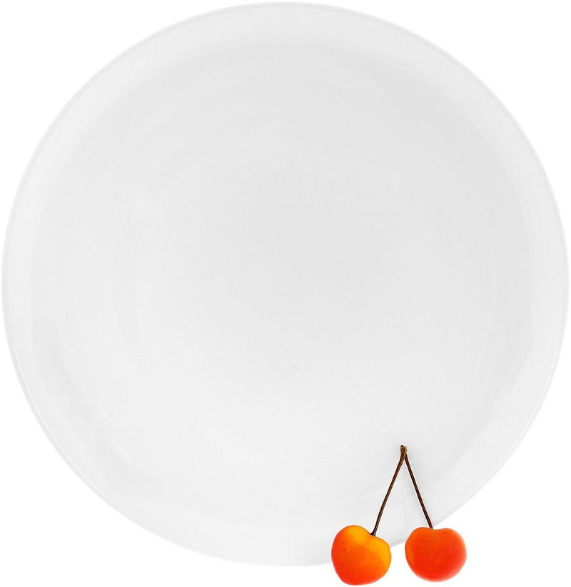 Professional Rolled Rim White Dinner Plate 10" inch | 25.5 Cm