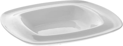 White Deep Plate 8.5" inch X 8.5" inch | 10 Fl Oz |