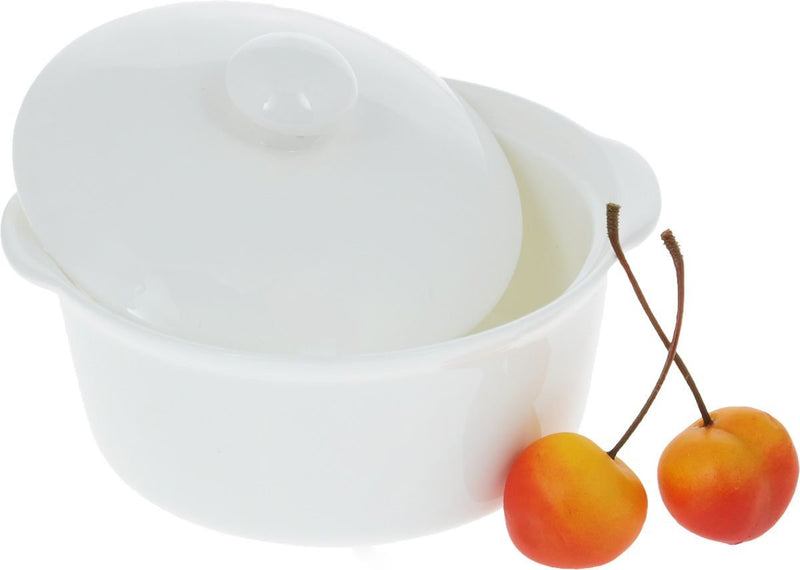 White Soup Cup With Lid 4.5" inch | 9 Fl Oz