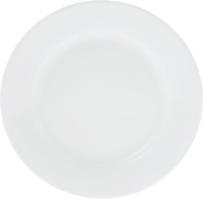 Professional Rolled Rim White Dessert Plate 7" inch | 18 Cm