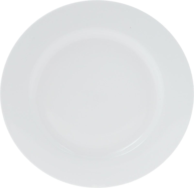 Set Of 3 Professional Rolled Rim White Dinner Plate 11" inch | 28 Cm