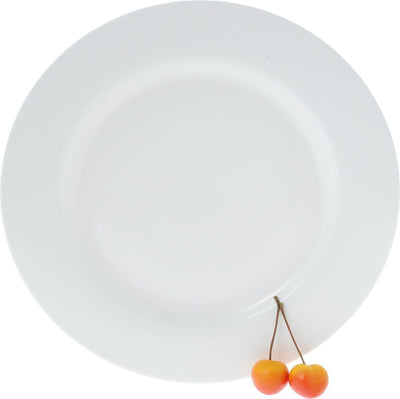 Professional Rolled Rim White Dinner Plate 11" inch | 28 Cm