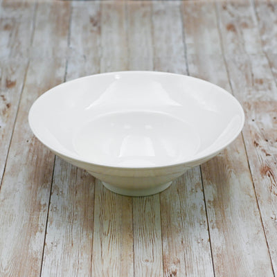 Set Of 3 White Deep Salad or Soup Plate 9.75" inch | 16 Fl Oz |