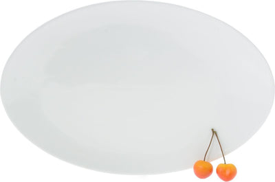 Set Of 3 White Oval Plate / Platter 14" inch | 36 Cm