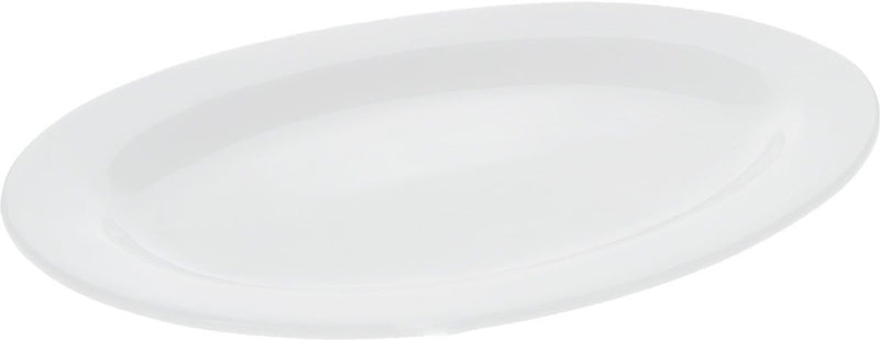 Professional Rolled Rim White Oval Plate / Platter 12" inch |