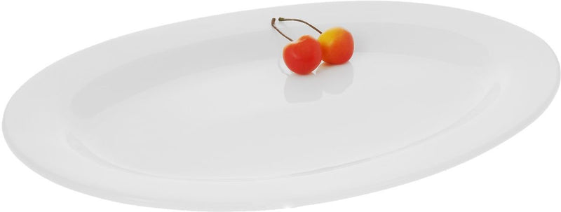 Professional Rolled Rim White Oval Plate / Platter 12" inch |