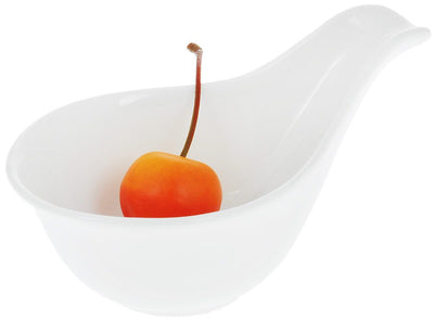 Set Of 6 White Snack Dish 5" inch | 3 Fl Oz |