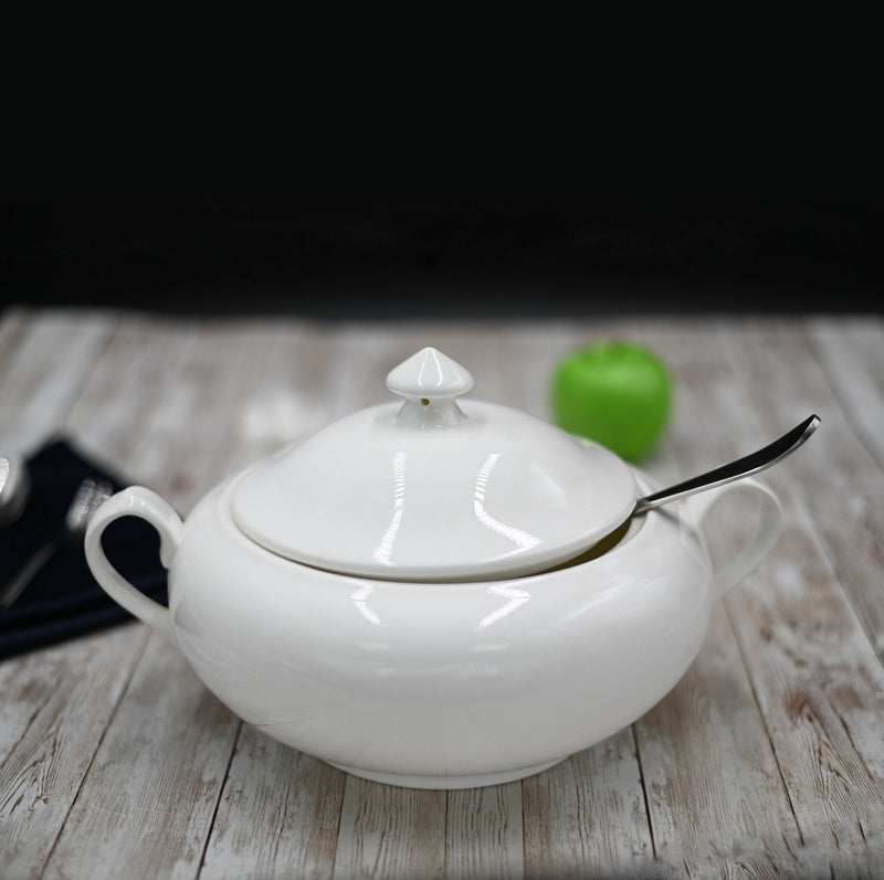 Large White Tureen 95 Oz | 2800 Ml In Colour Box