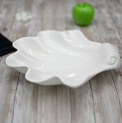 Fine Porcelain Shell Dish 11.5" X 11" | 28.5 X 28 Cm WL-992588/A