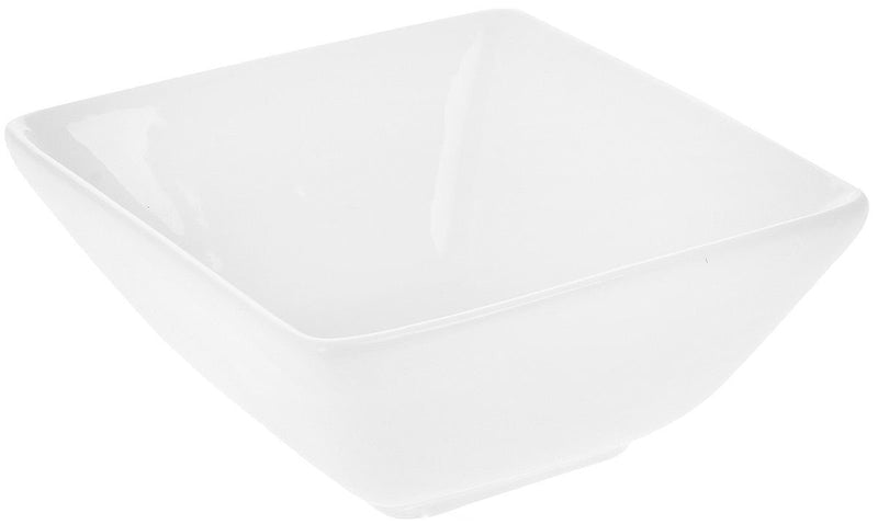 Set Of 6 White Square Snack / Sauce Dish 4" inch X 3.75" inch X 2" inch |5 Fl Oz