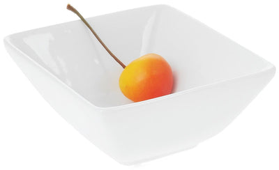 White Square Snack / Sauce Dish 4" inch X 3.75" inch X 2" inch |5 Fl Oz