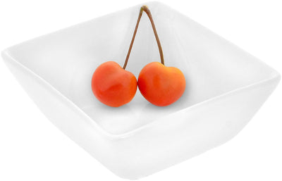 White Square Snack / Sauce Dish 4.75" inch X 4.5" inch X 2.5" inch |11 Fl Oz