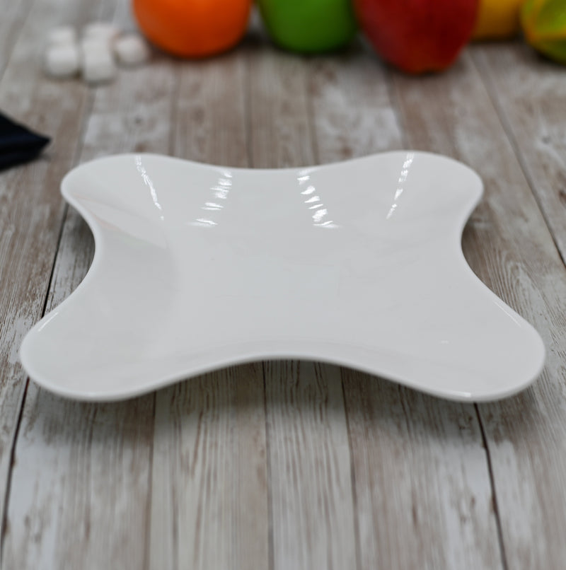 Set Of 6 White Star Shaped Dish 8" inch X 8" inch |