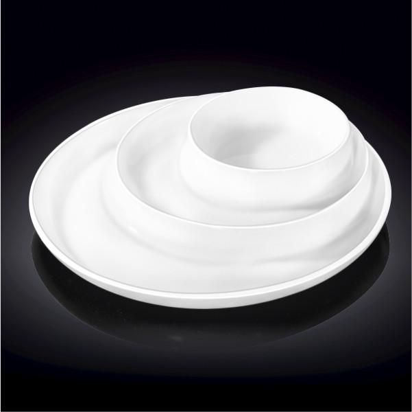 White Divided Dish 10" inch | 25.5 Cm