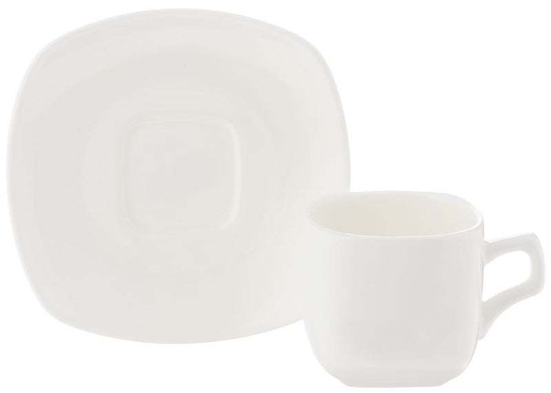 White 3 Oz | 90 Ml Coffee Cup & Saucer