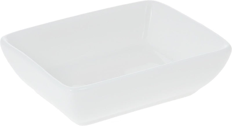 White Rectangle Sauce Dish 3" inch X 2.5" inch | 8 X 6 Cm