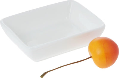 White Rectangle Sauce Dish 3" inch X 2.5" inch | 8 X 6 Cm