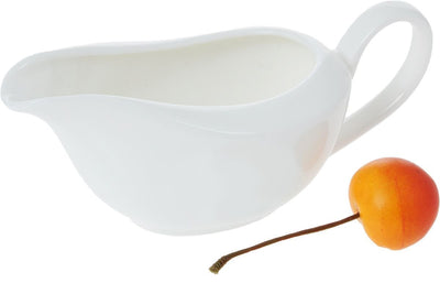 Set Of 6 White Sauce Boat 3 Oz | 100 Ml